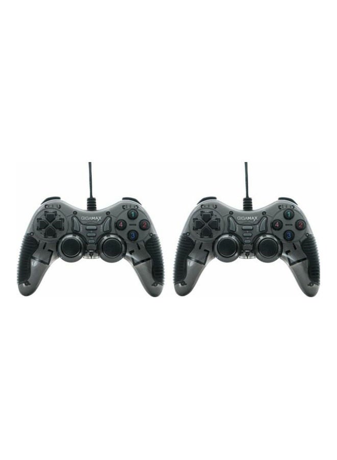 جيجاماكس Gigamax 2-piece Usb Twin Pc Gamepad Set