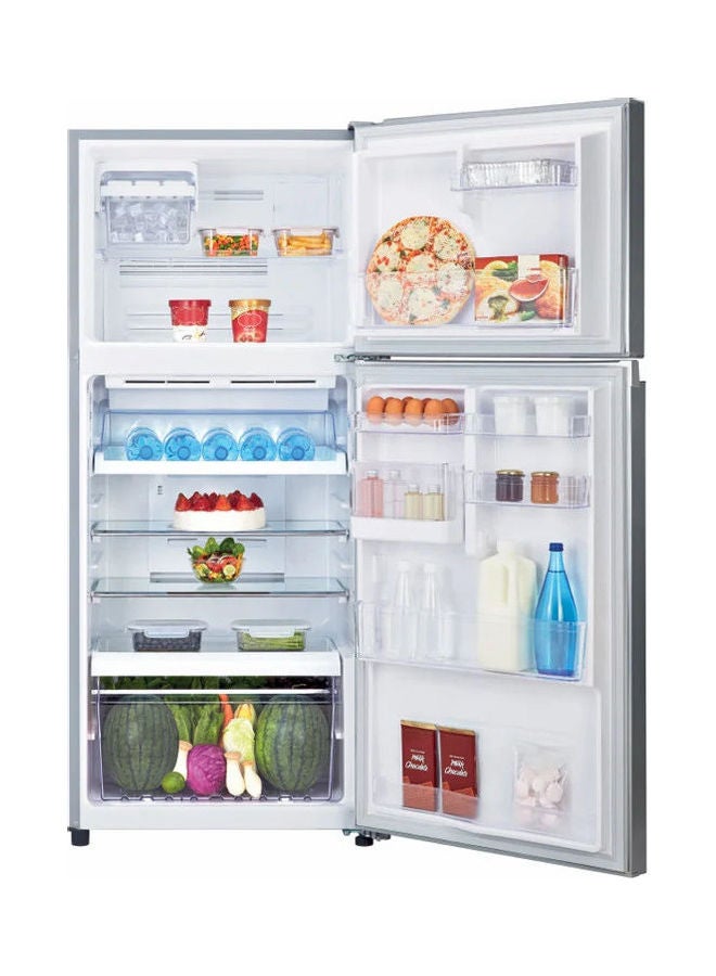 توشيبا ثلاجة بمُحول عاكس بخاصية منع تكون الثلج وبسعة 359 لتراً ببابين GR-EF46Z-FS فضي - Image 2