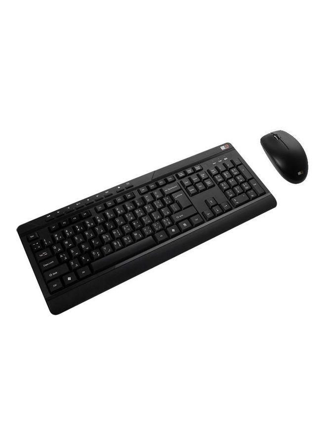 2B 2-Piece Wireless Keyboard With Mouse Set Black - Image 1