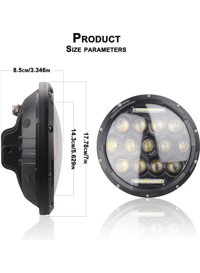 مصباح أمامي LED للدراجات النارية بجهد 12 فولت/ 24 فولت - Image 2