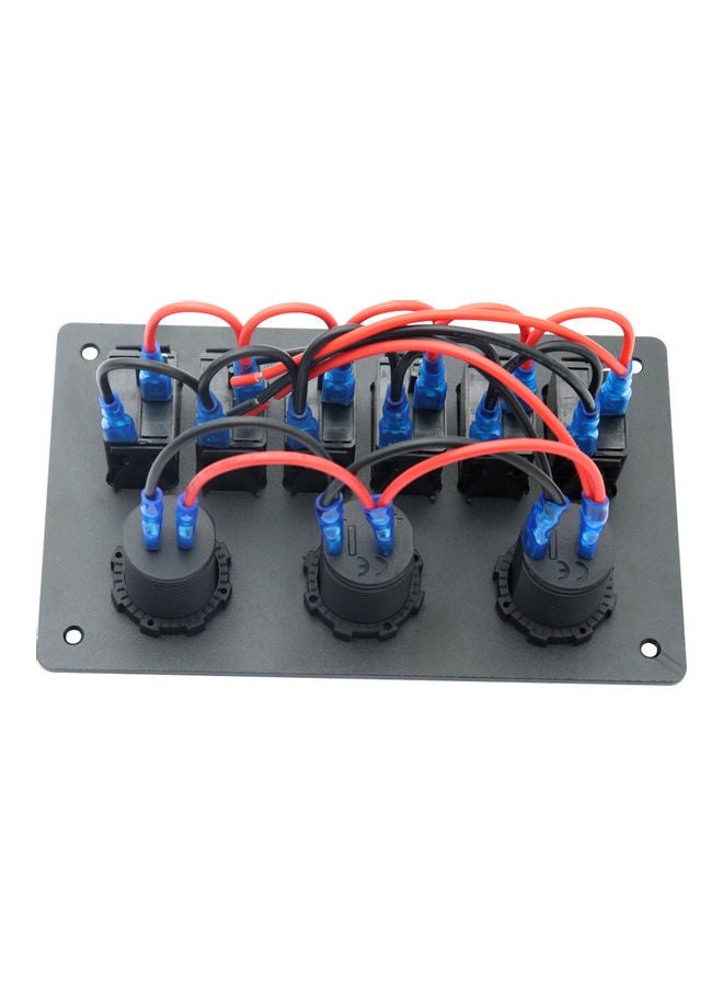 Generic Universal 6 Gang ON/Off Toggle Rocker Switch Panel - Image 2