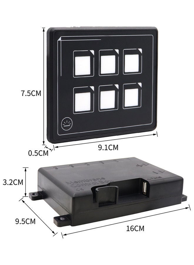 لوحة مفاتيح جديدة موديل ال2019 مقاومة للماء ب6 دبابيس تعمل بجهد 12 فولت و24 فولت - Image 2