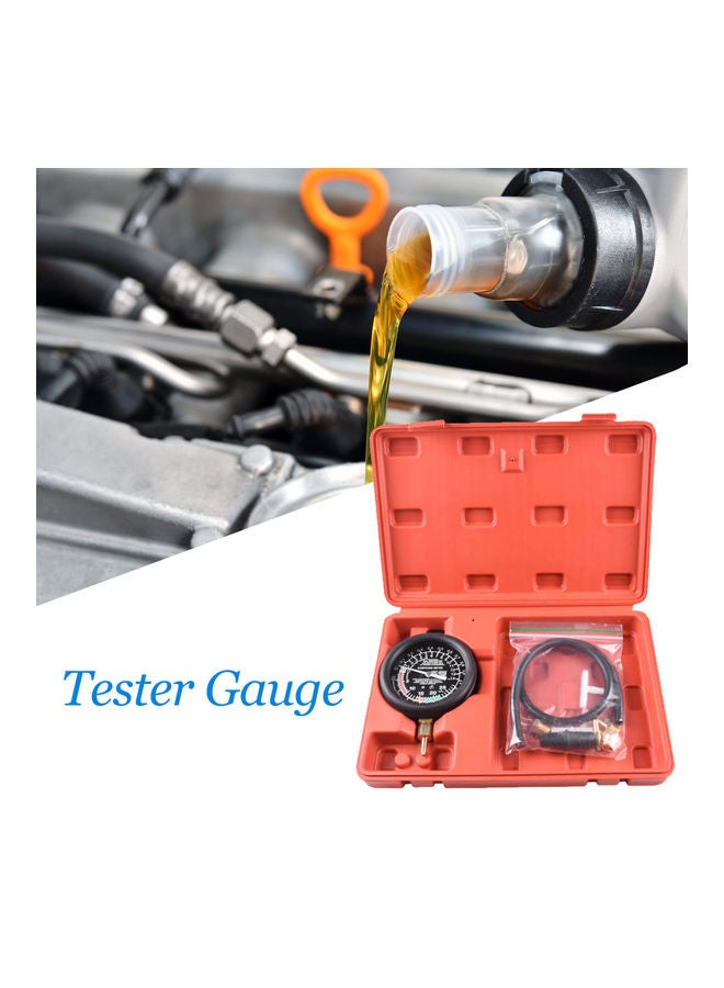 Generic 2-Piece Carburetor Carb Valve Fuel Pump Pressure And Vacuum Tester Gauge Test Kit  - Image 2