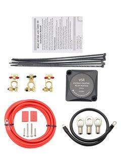 Generic Voltage Sensitive Automatic Charging Relay Dual Battery With Wiring Kit  - Image 1