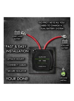 Generic Voltage Sensitive Automatic Charging Relay Dual Battery With Wiring Kit  - Image 4