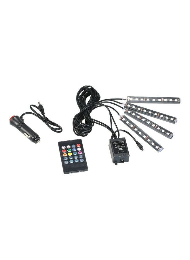 Generic 4 in 1 RGB Car Interior Floor Decoration With Wireless Remote Control - Image 3