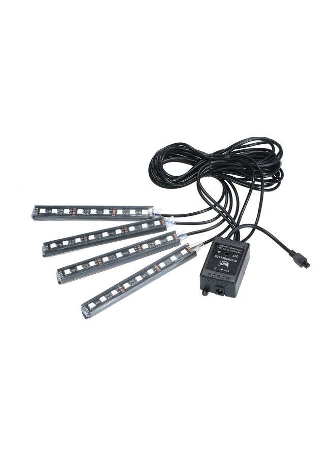 Generic 4 in 1 RGB Car Interior Floor Decoration With Wireless Remote Control - Image 4