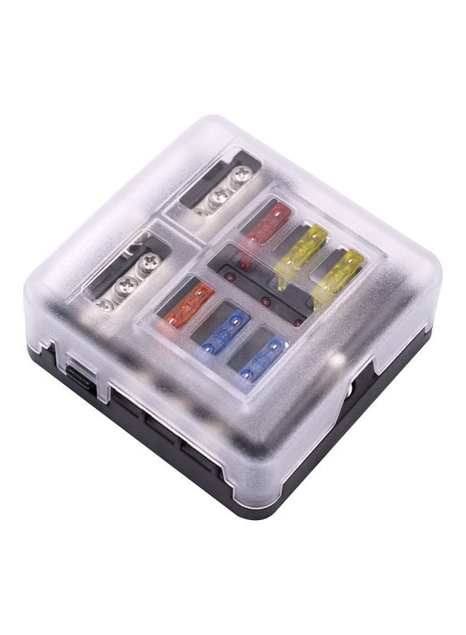 Generic 6-Way Fuse Box With Negative Bus  - Image 1