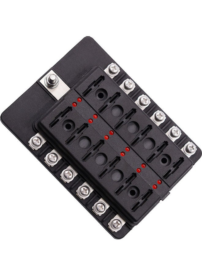 Generic 12-Way Blade Fuse Box For Car Boat RV DC 12-32  - Image 2