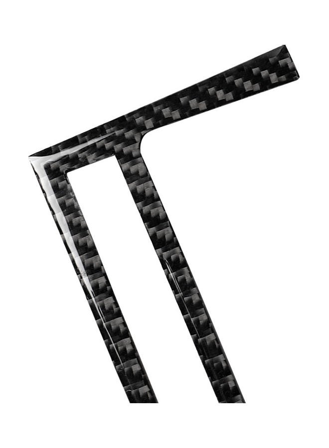 Generic Carbon Fiber Interior Instrument Gear Box Dashboard Ashtray Storage Panel Frame Sticker Decorative Cover for BMW 3 Series E46 98-05  - Image 4