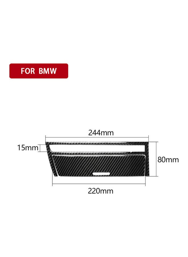 Generic Carbon Fiber Interior Instrument Gear Box Dashboard Ashtray Storage Panel Frame Sticker Decorative Cover for BMW 3 Series E46 98-05  - Image 5
