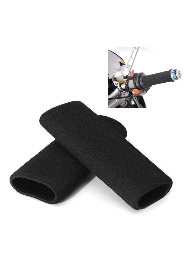 Generic - 2-Piece Motorcycle Handlebar Grip Cover - Image 1