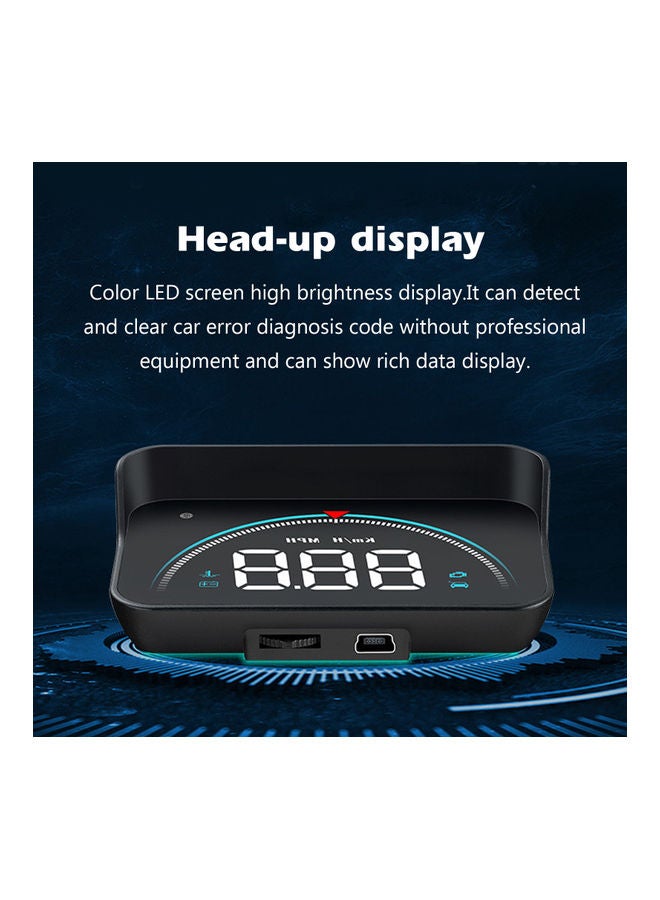 Generic - Intelligent Heads Up Display High Definition Refitted Speedometer For Automobile Vehicle Heads Up Display Car Digital Speedometer - Image 1