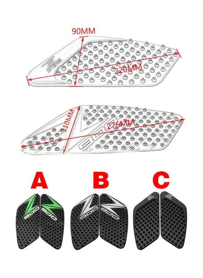 Generic Motorcycle Anti slip Tank Pad Sticker  - Image 3