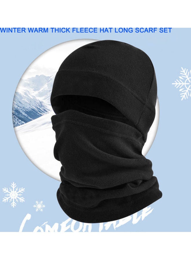 Generic 2-Piece Warm Thick Fleece Hat Long Scarf Set  - Image 4