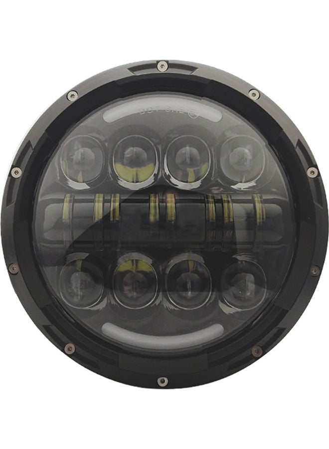 Generic Round Motorcycle LED Headlight With DRL Replacement For Jeep Wrangler JK JKU LJ TJ Glide Road King Fatboy  - Image 1