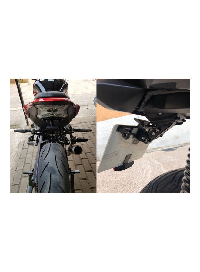 Generic Universal CNC Motorcycle Adjustable Angle License Plate Holder Bracket  - Image 4
