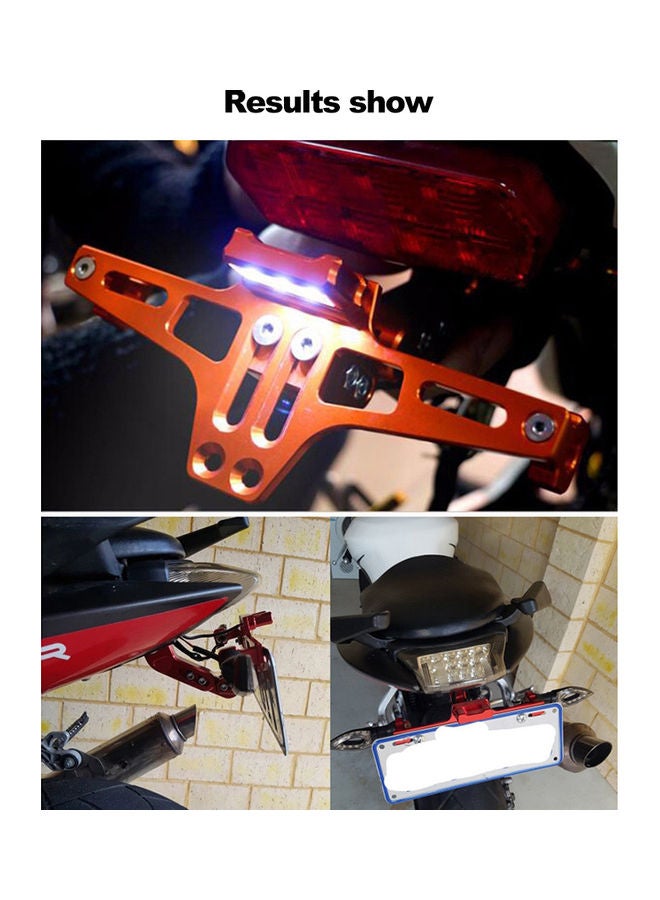 Generic Universal CNC Motorcycle Adjustable Angle License Plate Holder Bracket  - Image 5