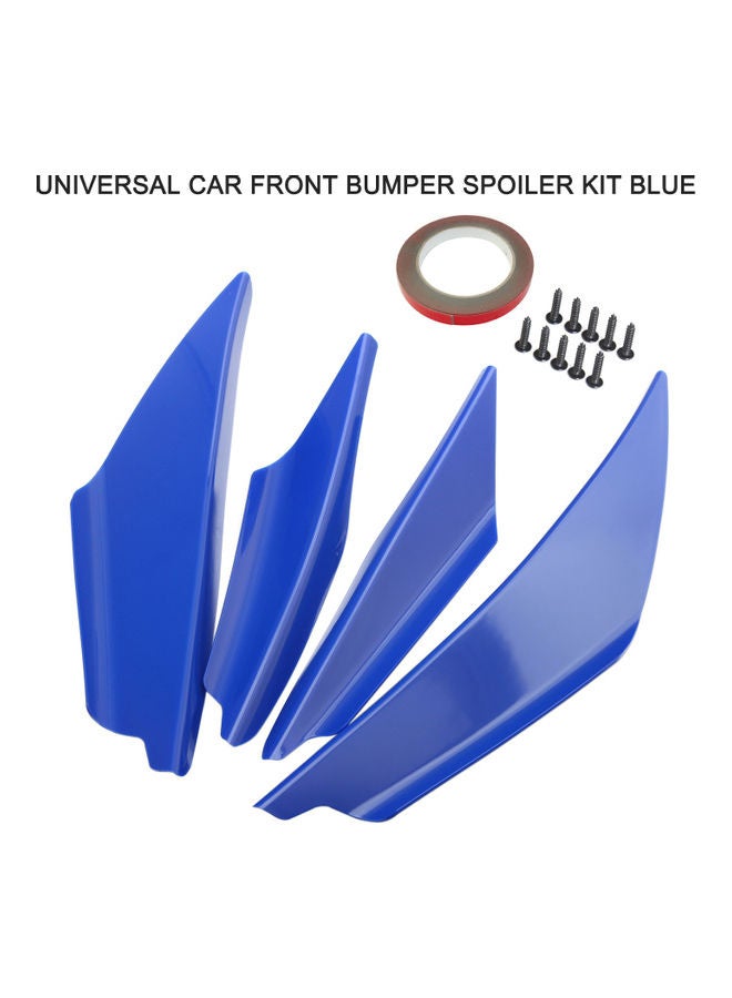 Generic 4-Piece Universal Car Front Bumper Spoiler Kit  - Image 5