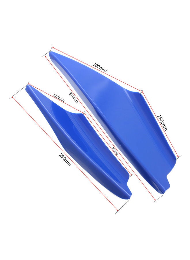 Generic 4-Piece Universal Car Front Bumper Spoiler Kit  - Image 2