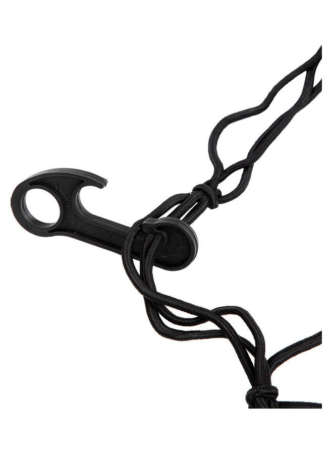 Generic - Motorcycle Cargo Net Helmet Mesh Bungee Cord With Hook - Image 1