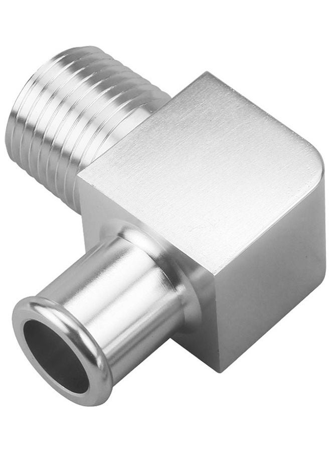 Generic 90 Degree Chrome Intake Manifold Fitting 5/8" Hose To 1/2"  - Image 5