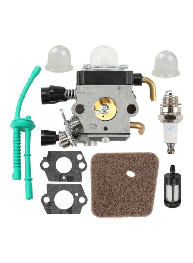Generic Carburetor With Air Filter Fuel Line Gasket Spark Plug Kit  - Image 1