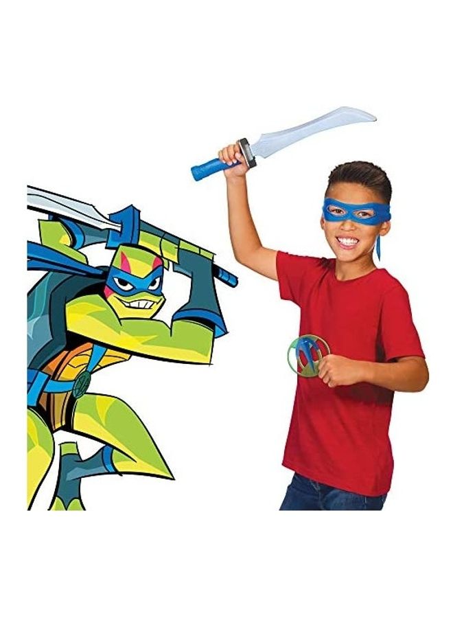 بلاي ميتس طقم ألعاب النينجا ترتلز مع أسلحة ليوناردوز مع سيف أوداتشي - Image 1