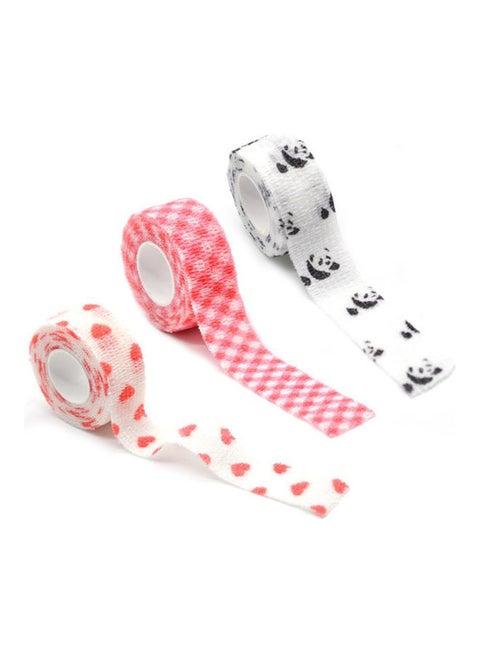 3-Piece Self Adherent Cohesive Wrap Bandage Multicolour