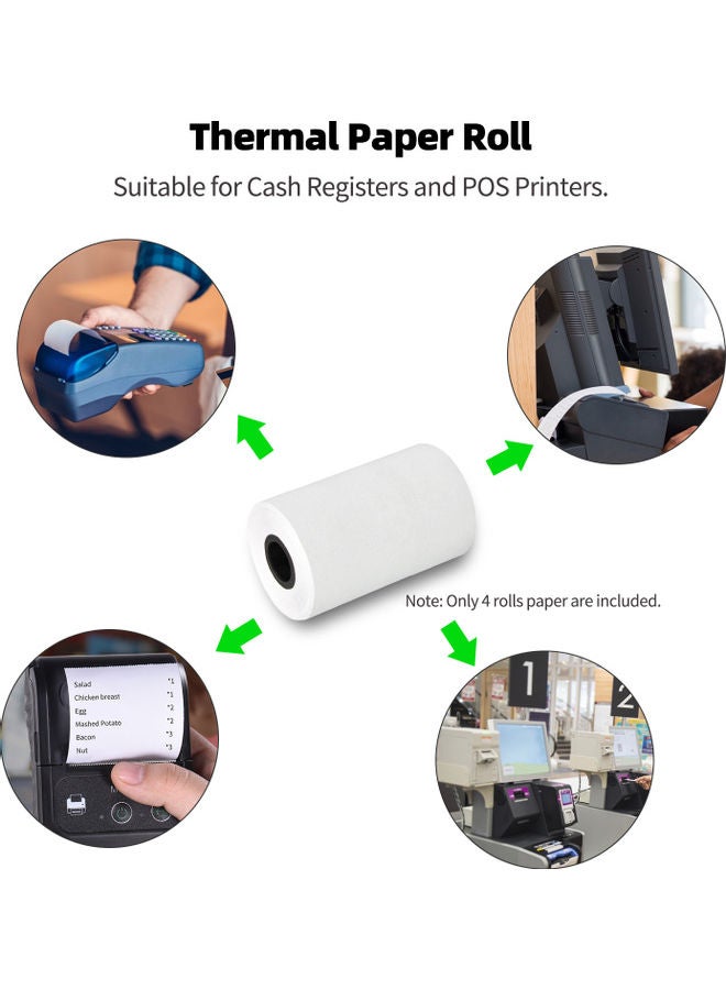 لفة ورق حراري من 4 قطع - Image 4