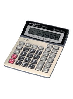 Generic Electronic Calculator with Time Date Show Alarm Clock Beige/Black  - Image 5