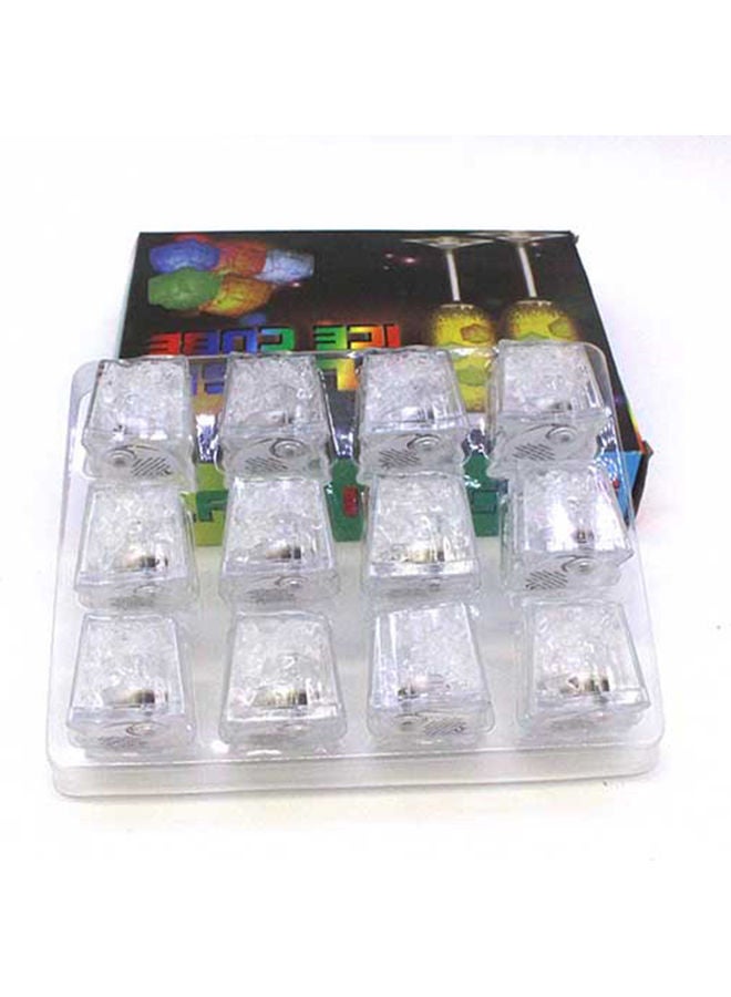 LED Ice Cubes Silver 17 x 17 x 17cm
