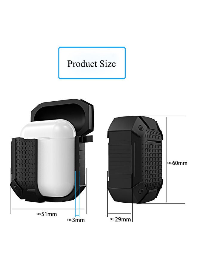 Shockproof Earphone Case for Apple AirPods Black  - Image 4