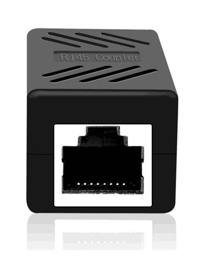 Ethernet Network Double Head Straight LAN Cable Connector Black - Image 5