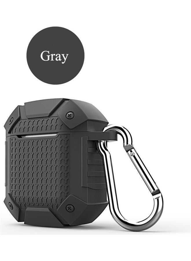 Shockproof Earphone Case for Apple AirPods Grey  - Image 1