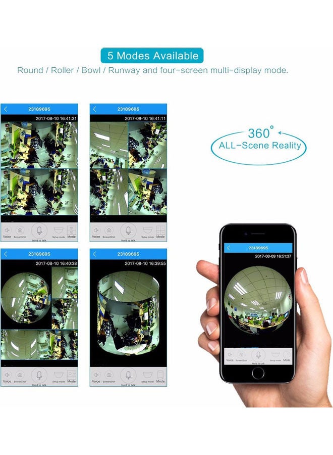 كاميرا IP بتصميم لمبة بدقة 1080P مزودة بخاصية الواي فاي أبيض - Image 5