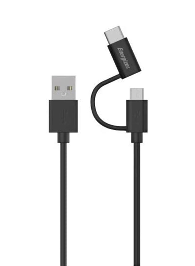 Energizer - Ultimate Travel Pack For Android, Bluetooth Earphones, Car Charger, Multiple Pin Adjustable Universal Charging Adapter- EU-AU-UK-US, 10000 mAh Fast Charging Power Bank, 2 in 1 Type - C and Micro-USB Cable with Travel Kit Pouch 25cm Multicolour - Image 1