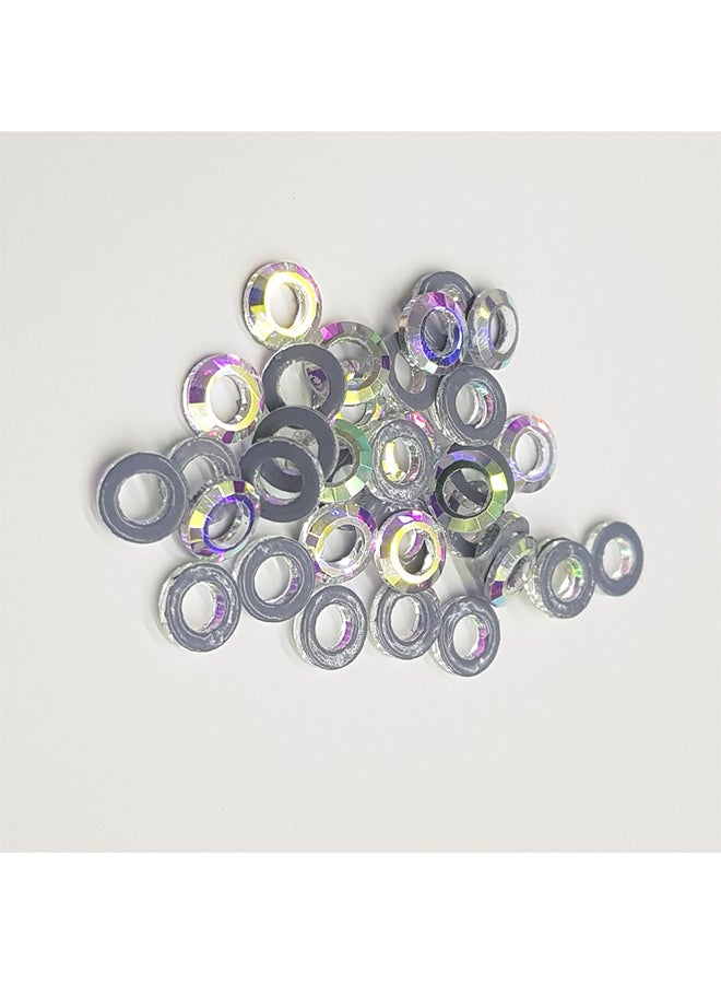 144-Pieces Ring Shaped Crystal Multicolour - Image 2