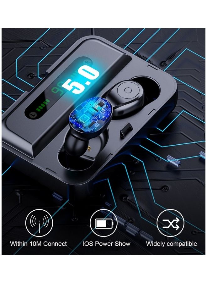 Wireless Bluetooth 5.0 Headset with Mic Black - Image 4