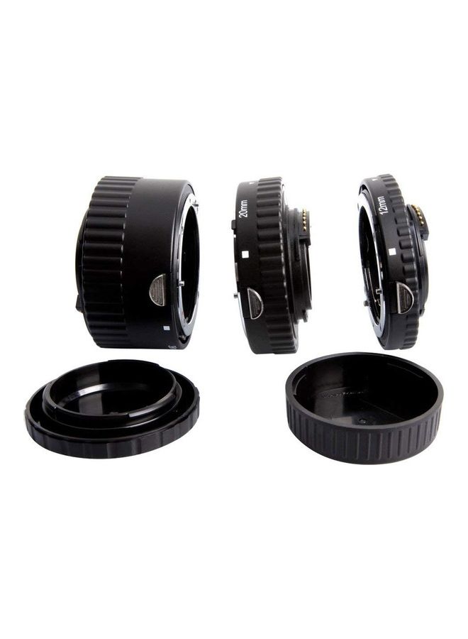 Auto Focus Macro Extension Tube Set for Nikon Camera Black - Image 2
