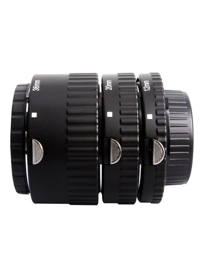 Auto Focus Macro Extension Tube Set for Nikon Camera Black - Image 4