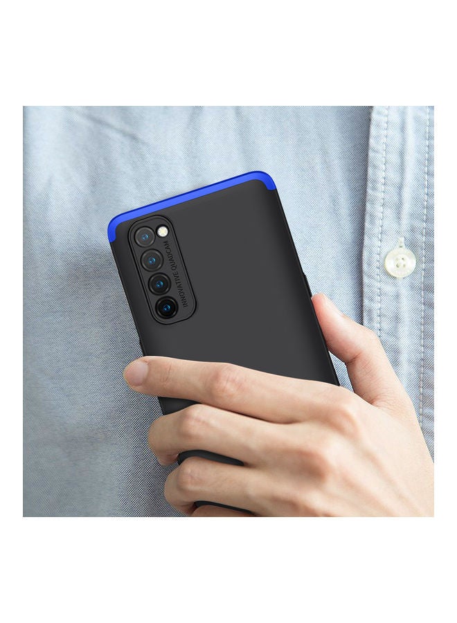 Mobile Phone Cover for OPPO Reno 4 and 4-Pro Black/Blue - Image 3