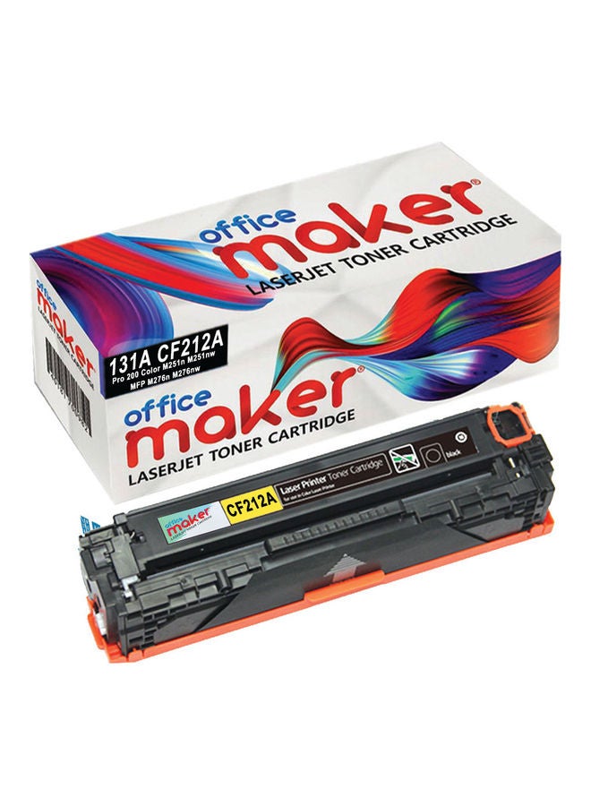 أوفيس ميكر خرطوشة حبر 131A CF212A لطابعة إتش بي ليزر جيت أصفر  - Image 1