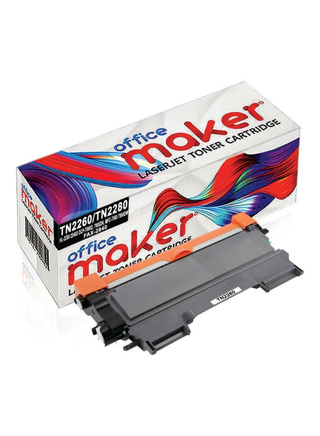 أوفيس ميكر خرطوشة حبر TN2260/TN2280 لطابعة Brother أسود  - Image 1