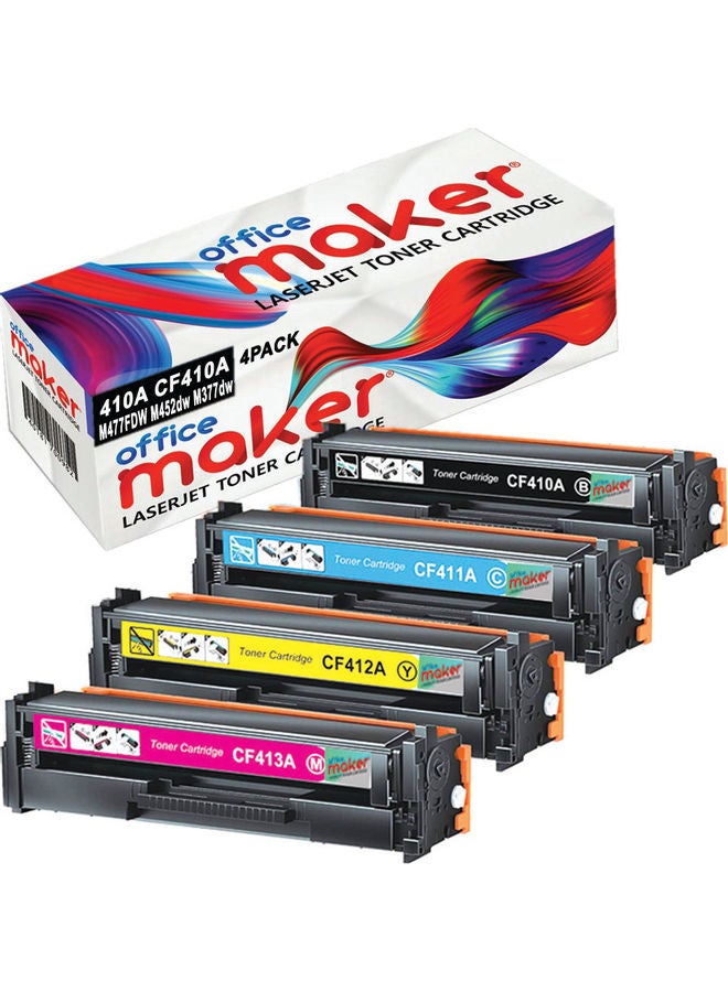 4-Pack Laserjet Toner Cartridge for 410A CF410A Printer Multicolour - v1611553138/N43917989A_1