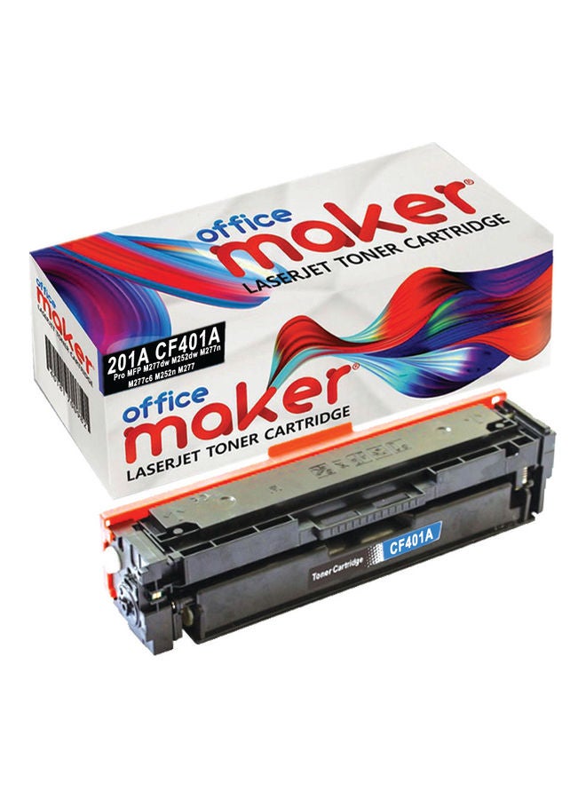 Office Maker 201A CF401A Laserjet Toner Cartridge for HP Printer Blue - Image 1