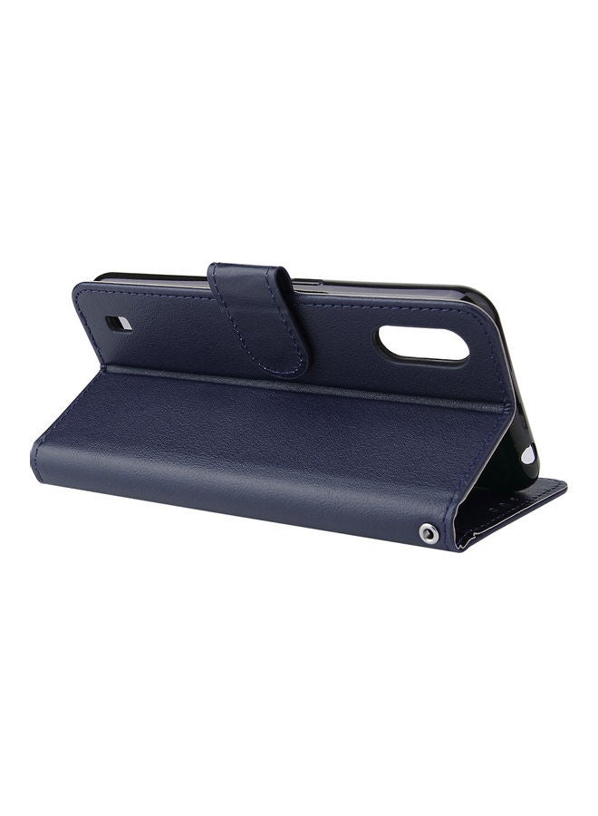 Protective Case Cover for Samsung Galaxy A01 Wallet Design Blue  - Image 5