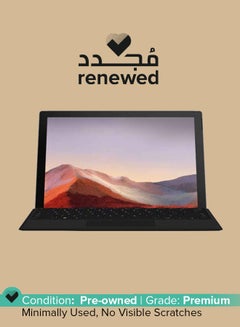 Renewed - Surface Pro 7 Laptop With 12.3-inch Display, Core i5 Processor/Windows 10/8GB RAM/256GB SSD/Intel Iris Plus Graphics/English-Arabic Keyboard Platinum