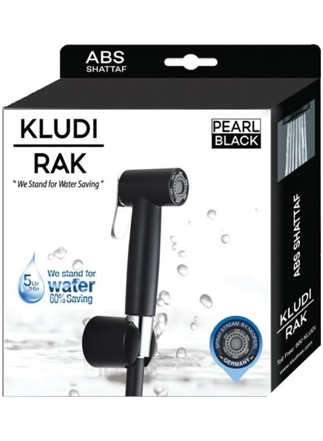 Kludi Rak - Toilet Spray Shattaf With Flexible Hose & Holder Black 10cm - Image 1