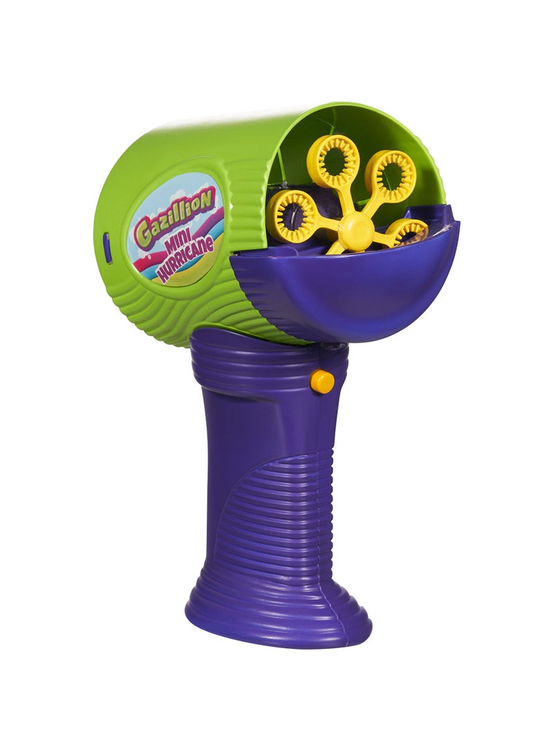 Gazillion Mini Hurricane 2-in-1 Bubble Machine and Blaster with 4oz Bubble Solution  - Image 1